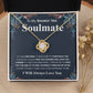 Gifts For Soulmate Birthday Gifts From Husband Necklace Valentines Day, Necklace for Future Soulmate, Wedding Birthday Jewelry for Wife Necklace Gifts from Husband - Soulmate Gift Necklace with Message Card and Gift Box Love knot Thang
