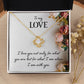 To My Love Necklace I Love You Not Only Gifts For Her Unique Necklaces For Wife From Valentines Day Anniversary Birthday For Her, Love Knot Meaningful Necklace Message Card and Gift Box Styles on Birthday, Christmas, Anniversary Love knot Thang