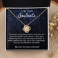 To My Lovely Wife Necklace Gift From Husband To My Badass Wife Pendant Wedding Jewelry with Message Card and Gift Box. Gift for Wife. Necklace Gift Set for Wife Necklace Gifts Box Gift Box Styles Love knot Thang