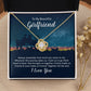 Couples Gifts Necklace To My Beautiful Girlfriend Necklace Gifts For My Wife, I Love You, Love Knot Meaningful Necklace Message Card and Gift Box Styles on Birthday, Christmas, Anniversary Love knot Thang