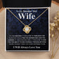 Gifts For Wife Birthday Gifts From Husband Necklace Valentines Day, Necklace for Future Soulmate, Wedding Valentine Jewelry for Wife Necklace Gifts from Husband - Soulmate Gift Necklace with Message Card and Gift Box Love knot Thang