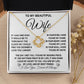 To My Beautiful Wife Necklace Gift for Her, Soulmate for Wife Birthday Gifts from Husband, Anniversary Jewelry for Women, Soulmate Gifts, Message Card and Necklace Gifts Box Gift Box Styles on Birthday, Wedding, Anniversary, Valentine Love knot Thang