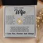 Soulmate Necklace For Women, To My Wife, Soulmate Gifts For Her, Future Wife Necklace, Necklaces For Girlfriend, To My Wife Necklace, Wife Necklace From Husband Necklace Message Card and Gift Box Styles on Birthday, Christmas, Valentine Love knot Thang