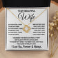 To My Beautiful Wife Necklace, Soulmate Jewelry For Women, Wife Necklace From Husband, Soulmate Birthday Gifts Necklace For Wife, Soulmate Gifts For Her, To My Future Wife Necklace Soulmate Love knot Thang