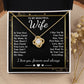 To My Beautiful Wife Necklace Gift, Soulmate for Wife Valentine Gifts from Husband, Wedding for Women, Soulmate Gifts, Message Card and Necklace Gifts Box Gift Box Styles on Birthday, Wedding, Anniversary, Valentine Love knot Thang