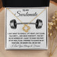 To My Swolemate, Gift For Swolemate Necklace I Love You Always & Forever Jewelry For Best Friend, Valentine Gifts To My Swolemate Necklace Message Card and Gift Box Styles on Birthday, Christmas, Wedding, Anniversary  Love knot Thang