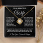 Soulmate Necklace Gifts From Husband, For Wife From Husband, Wife Gifts From Husband, Necklaces For Wife From Husband To My Wife Necklace Message Card and Necklace Gift Box Gift Box Styles on Birthday, Wedding, Anniversary, Valentine Love knot Thang