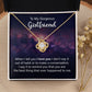 Couples Gifts, Gorgeous Girlfriend Necklace Gifts From Husband, Wedding Anniversary Jewelry For Wife From Husband, Wife Birthday From Husband, To My Soulmate Message Card and Gift Box styles On Birthday, Christmas, Anniversary  Love knot Thang