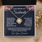 Soulmate Necklace Gifts from Husband, Wedding Anniversary Gifts for Wife from Husband, Wife Birthday Gifts from Husband, To My Wife Necklace Message Card and Necklace Gifts Box Gift Box Styles on Birthday, Wedding, Anniversary, Valentine Love knot Thang