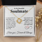 To My Beautiful Soulmate Necklace My Last Everything, Promise Necklace For Her, Fiance Gifts For Her, Valentine Gifts For Future Wife With Message Card Box LED, Soulmate Necklace For Women, To My Wife Necklace copy Love knot Thang