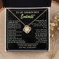 Couples Gifts, Necklace To My Hot Soulmate Necklace Gifts For My Wife with Future Wife Soulmate Girlfriend Necklaces Customer Name Message Card and Gift Box styles On Birthday, Christmas, Anniversary Love knot Thang