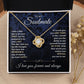 To My Soulmate Necklace for Women, Necklaces Gift For Wife from Husband, Soulmate Jewelry to My Future Wife Necklace and Necklace For Girlfriend with Message Card and Necklace Gift Box Gift Box Styles on Birthday, Christmas, Wedding, Anniversary Love knot