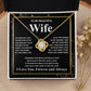 Gifts For Wife Birthday Gifts From Husband Necklace Valentines Days, Necklace for Future Soulmate, Valentine Wedding Jewelry for Wife Necklace Gifts from Husband - Soulmate Gift Necklace with Message Card and Gift Box Love knot Thang