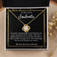 To My Lovely Soulmate Necklace Gift From Husband To My Badass Wife Pendant Jewelry with Message Card and Gift Box. Gift for Wife. Necklace Gift Set for Wife Necklace Gifts Box Gift Box Styles Love knot Thang