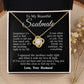 Soulmate Necklace from Husband, Wedding Anniversary Romantic Gifts for Wife from Husband to My Wife Necklaces for Wife Birthday Gifts, Wife Jewelry Necklace Message Card and Necklace Gift Box Gift Box Styles on Birthday, Wedding, Anniversary, Valentin Lov