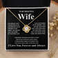 Gifts For Wife Birthday Gifts From Husband Necklace Valentines Days, Necklace for Future Soulmate, Anniversary Necklace Jewelry for Wife Necklace Gifts from Husband - Soulmate Gift Necklace with Message Card and Gift Box Love knot Thang