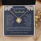 Soulmate Necklace Gift for Her, Soulmate Jewelry, Necklace for Future Soulmate, Valentine Anniversary Jewelry for Wife Necklace Gifts from Husband - Soulmate Gift Necklace with Message Card and Gift Box Love knot Thang