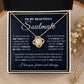 Couples Gifts, To My Beautiful Soulmate Necklace Gifts From Husband, Wedding Anniversary For Wife From Husband, My Beautiful Wife, Necklace Custom Name Message Card and Gift Box Styles on Birthday, Christmas, Wedding, Anniversary Love knot Thang