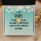 Couples Gifts, Smokin' Wife Necklace Gifts From Husband, Wedding Anniversary Jewelry For Wife From Husband, Wife Birthday From Husband, To My Unbiological Sister Message Card and Gift Box styles On Birthday, Christmas, Anniversary  Love knot Thang