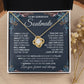 to My Soulmate Necklace from Husband, Necklaces for Wife from Husband, to My Soulmate Necklace for Women, Soulmate Jewelry for Wife Anniversary Jewelry Gifts for Wife Valentine Gifts from Husband Love knot Thang