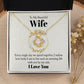 Wife Necklace Gifts From Husband, Wedding Anniversary Jewelry For Wife From Husband, Wife Birthday From Husband, Necklaces For Wife From Husband To My Wife Necklace, Necklace Message Card and Gift Box Styles on Birthday, Christmas, Anniversary  Love knot
