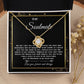 To My Soulmate Necklace, Necklaces For Wife from Husband, Soulmate Necklace to My Beautiful Wife, Necklace For Soulmate with Message Card and Necklace Gift Box Gift Box Styles on Birthday, Christmas, Wedding, Anniversary, Valentine Love knot Thang