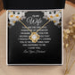 Wife Necklace Gifts From Husband, Wedding Anniversary Jewelry For Wife From Husband, Wife Birthday From Husband  Message Card and Gift Box styles On Birthday, Christmas, Anniversary Love knot Thang