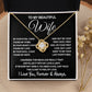 To My Beautiful Wife Necklace, Soulmate Jewelry For Women, Wife Necklace From Husband, Soulmate Valentine Gifts Necklace For Wife, Soulmate Gifts For Her, To My Future Wife Necklace Soulmate Love knot Thang