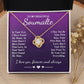 To My Beautiful Soulmate Necklace Gift, Soulmate for Wife Birthday Gifts from Husband, Valentine for Women, Soulmate Gifts, Message Card and Necklace Gifts Box Gift Box Styles on Birthday, Wedding, Anniversary, Valentine Love knot Thang