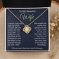 To My Beautiful Soulmate Necklace Gift, Wife Gifts From Husband, Anniversary Gifts For Wife From Husband To My Soulmate Necklace Message Card and Necklace Gift Box Gift Box Styles on Birthday, Wedding, Anniversary, Valentine Love knot Thang