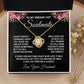 Soulmate Necklace Gifts from Husband, Wedding Gifts for Wife from Husband, Wife Birthday Gifts from Husband, To My Wife Necklace Message Card and Necklace Gifts Box Gift Box Styles on Birthday, Wedding, Anniversary, Valentine Love knot Thang