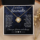 To My Beautiful Soulmate Necklace Gift, Soulmate for Wife Birthday Gifts from Husband, Wedding for Women, Soulmate Gifts, Message Card and Necklace Gifts Box Gift Box Styles on Birthday, Wedding, Anniversary, Valentine Love knot Thang