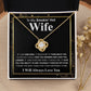 Gifts For Wife Birthday Gifts From Husband Necklace Valentines Day, Necklace for Future Soulmate, Valentine Necklace Jewelry for Wife Necklace Gifts from Husband - Soulmate Gift Necklace with Message Card and Gift Box Love knot Thang