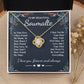 To My Beautiful Soulmate Necklace Gift, Soulmate for Wife Valentine Gifts from Husband, Birthday for Women, Soulmate Gifts, Message Card and Necklace Gifts Box Gift Box Styles on Birthday, Wedding, Anniversary, Valentine Love knot Thang