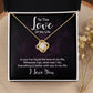 Couples Gifts, To the Love of My Life Necklace Love Knot Special Gift, Wedding Anniversary Jewelry For Wife From Husband, Wife Birthday From Husband, To My Soulmate Message Card and Gift Box styles On Birthday, Christmas, Anniversary  Love knot Thang