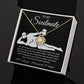 To My Soulmate Necklace For Women, Funny Gifts For Girlfriend,Valentine Christmas Presents For Girlfriend, Best Birthday Meaningful Gift Ideas For Wife, Women Romantic Jewelry For Her Anniversary Message Card and Gift Box Styles LOVE KNOT