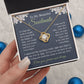 Soulmate Necklace Gift for Her, Soulmate Jewelry, Necklace for Future Soulmate, Valentine Anniversary Jewelry for Wife Necklace Gifts from Husband - Soulmate Gift Necklace with Message Card and Gift Box Love knot Thang