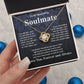 Gifts For Soulmate Birthday Gifts From Husband Necklace Valentines Days, Necklace for Future Soulmate, Wedding Necklace Jewelry for Wife Necklace Gifts from Husband - Soulmate Gift Necklace with Message Card and Gift Box Love knot Thang