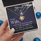 Birthday For Wife, Love Knot Necklace Gifts For Wife From Husband, To My Soulmate Necklace For Women, To My Wife Necklace Wedding Anniversary, I Love You, Meaningful Necklace Message Card and Gift Box Styles on Birthday, Christmas, Anniversary  Love knot