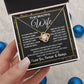 To My Beautiful Wife Necklace, Soulmate Jewelry For Women, Wife Necklace From Husband, Soulmate Gifts Necklace For Wife, Soulmate Gifts For Her, To My Future Wife Necklace Soulmate Love knot Thang