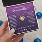 To My Beautiful Soulmate Necklace Gift, Soulmate for Wife Birthday Gifts from Husband, Valentine for Women, Soulmate Gifts, Message Card and Necklace Gifts Box Gift Box Styles on Birthday, Wedding, Anniversary, Valentine Love knot Thang