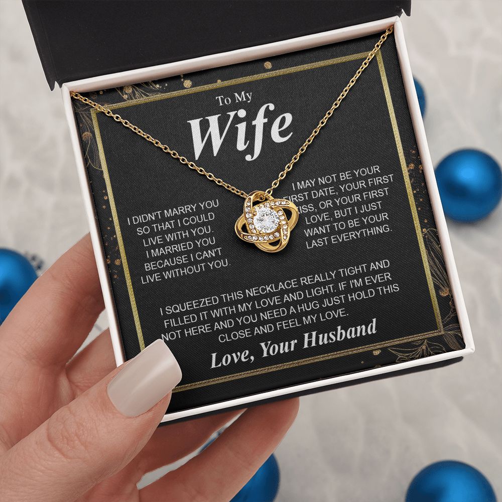 Valentine Gifts To My Soulmate Necklace Gifts for Wife from Husband, Soulmate Valentine Gifts, Gift for Soulmate Necklace Message Card and Necklace Gift Box Gift Box Styles on Birthday, Wedding, Anniversary, Valentine Love knot Thang