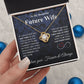Future Wife Necklace My Last Everything, Promise Necklace For Her, Fiance Gifts For Her, Wedding Gifts For Future Wife With Message Card Box LED, Soulmate Necklace For Women, To My Wife Necklace Love knot Thang