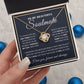 Couples Gifts, To My Beautiful Soulmate Necklace Gifts From Husband, Wedding Anniversary For Wife From Husband, My Beautiful Wife, Necklace Custom Name Message Card and Gift Box Styles on Birthday, Christmas, Wedding, Anniversary Love knot Thang