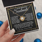 To My Beautiful Soulmate Necklace Gift for Her, Soulmate for Wife Valentine Gifts from Husband, Wedding Jewelry for Women, Soulmate Gifts, Message Card and Necklace Gifts Box Gift Box Styles on Birthday, Wedding, Anniversary, Valentine Love knot Thang