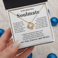 Gifts For Soulmate Birthday Gifts From Husband Necklace Valentines Days, Necklace for Future Soulmate, Valentine Necklace Jewelry for Wife Necklace Gifts from Husband - Soulmate Gift Necklace with Message Card and Gift Box Love knot Thang