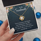 To My Beautiful Soulmate Necklace for her Jewelry For Her Couples Gifts Necklaces For Soul Mate Christmas Jewelry Romantic, Love Knot Meaningful Necklace Message Card and Gift Box Styles on Birthday, Christmas, Anniversary  Love knot Thang