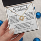 To My Beautiful Soulmate Necklace, Soulmate Jewelry For Women, Wife Necklace From Husband, Soulmate Gifts For Her, To My Future Wife Necklace Message Card and Necklace Gift Box Gift Box Styles on Birthday, Wedding, Anniversary, Valentine Love knot Thang