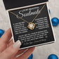 To My Beautiful Soulmate Necklace Gift for Her, Soulmate for Wife Birthday Gifts from Husband, Valentine Jewelry for Women, Soulmate Gifts, Message Card and Necklace Gifts Box Gift Box Styles on Birthday, Wedding, Anniversary, Valentine Love knot Thang