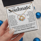 Couples Gifts Necklace To My Soulmate Necklace Valentine Christmas Jewelry Romantic Gifts For My Wife Pendant Jewelry with Message Card and Box Necklaces for Women Valentines Day Happy Anniversary Wedding Present Love knot Thang
